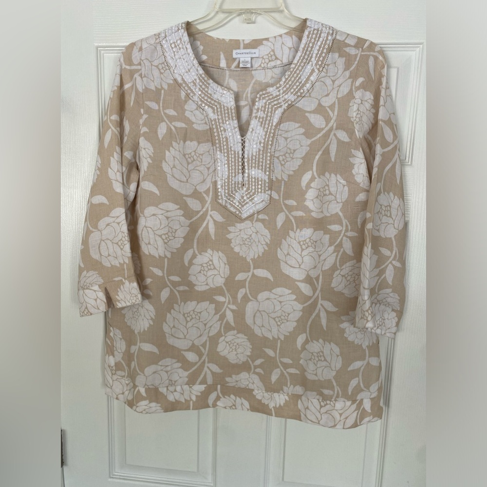Charter Club Linen Tunic